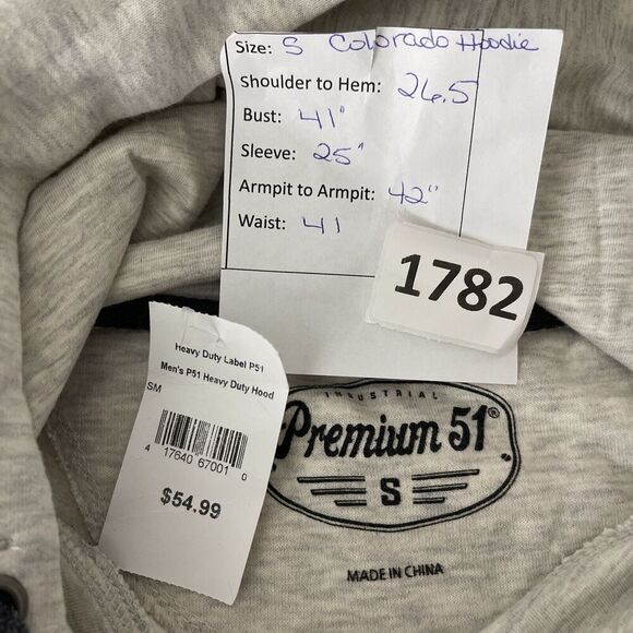 NWT Denver Colorado Long Sleeve Heathered Gray Hoodie Travel Unisex - Picture 10 of 14